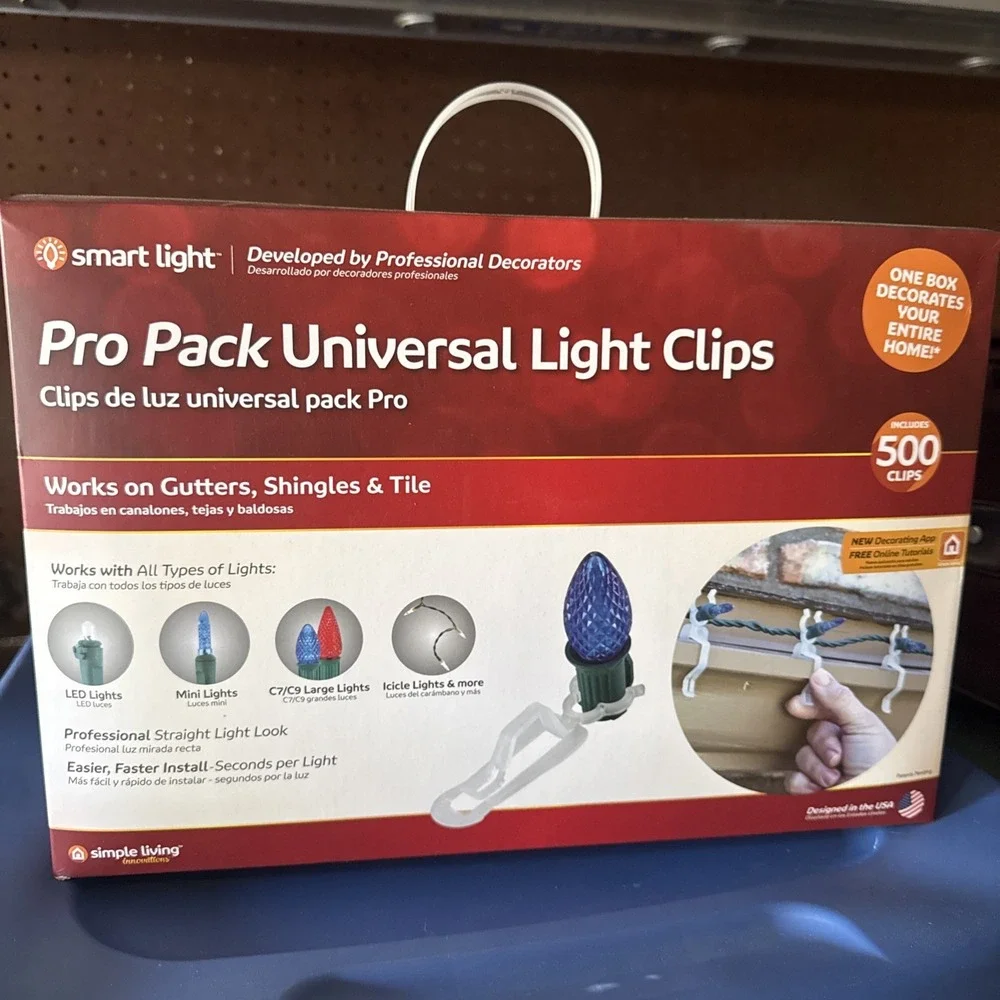 Smart Light Pro Pack Universal Light Clips 500 Count NEW In Box!